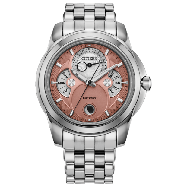 BU0080-52X Citizen Calendrier Moonphase Pink Dial Men's Watch