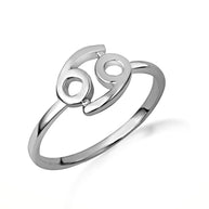 .925 Sterling Silver Personalized Zodiac Sign Band Ring