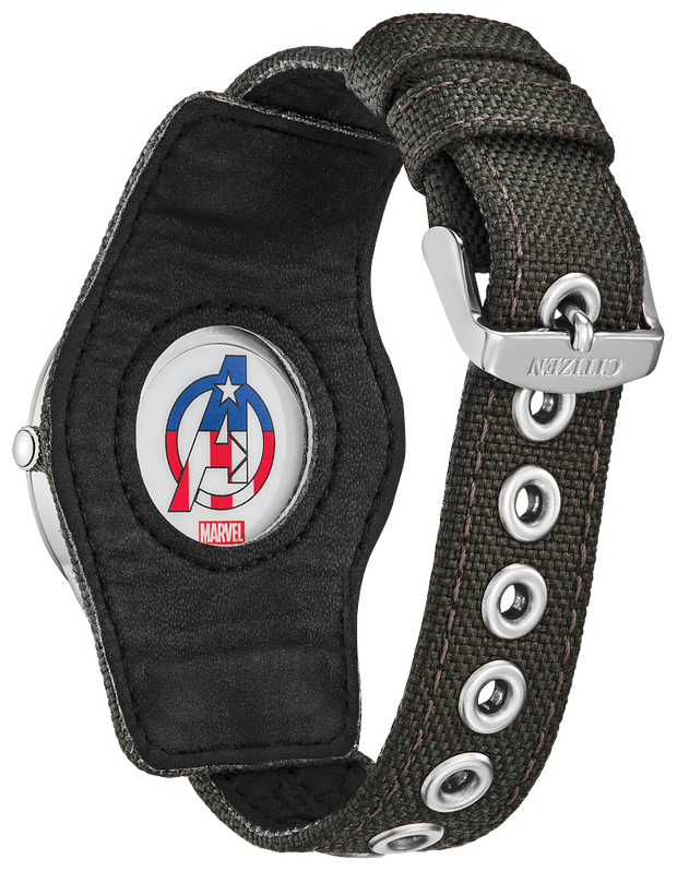 Citizen BV1140-00W Eco-Drive Marvel Captain America Dark Gray Stainless Steel Men's Watch