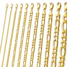 14K Yellow Gold Figaro Chain