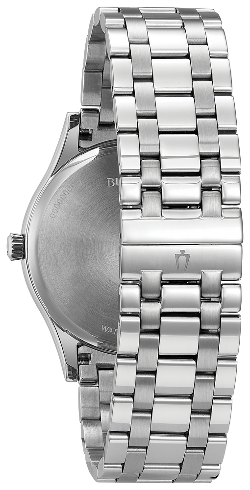96B261 Bulova Classic Black Dial Silver-Tone Men's Watch
