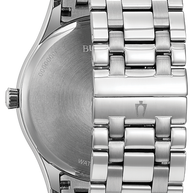 96B261 Bulova Classic Black Dial Silver-Tone Men's Watch