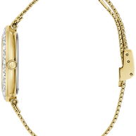98L321 Bulova Crystal Gold Dial Stainless Steel Ladies Watch