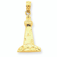 14K Solid Gold Cape May Lighthouse Charm