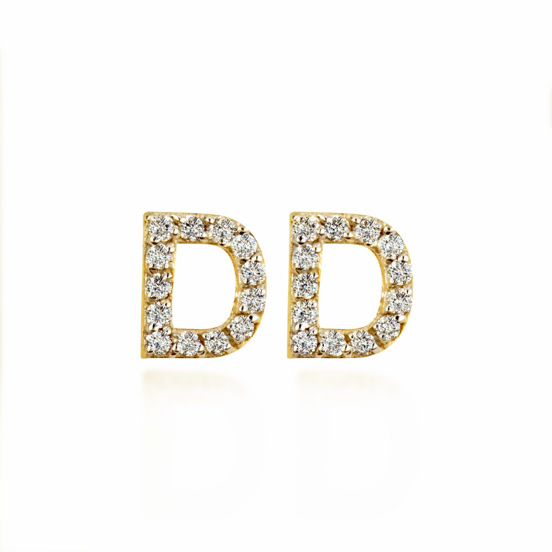 Yellow Gold Diamond Letter 