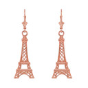 Gold Paris Eiffel Tower Earrings(Available in Yellow/Rose/White Gold)