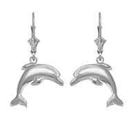 Sterling Silver Dolphin Earrings