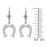 Sterling Silver Filigree Horseshoe Earrings