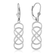 Gold Double Infinity Earring Set(Available in Yellow/Rose/White Gold)
