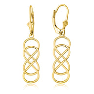 Gold Double Infinity Earring Set(Available in Yellow/Rose/White Gold)