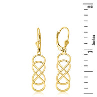 Gold Double Infinity Earring Set(Available in Yellow/Rose/White Gold)