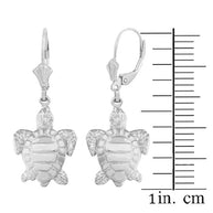 Sterling Silver Sea Turtle Earring Set (small)