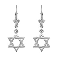Gold Jewish Star of David Earrings(Available in Yellow/Rose/White Gold)
