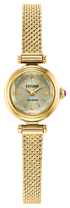 EG7086-57P Citizen Eco-Drive Mother of Pearl / Gold Dial Stainless Steel Women's Watch