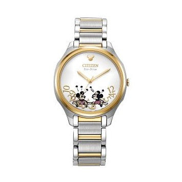 Citizen Silhouette Crystal EM0754-59W Mother of Pearl Dial Two-Tone Stainless Steel Women's Watch