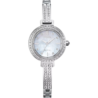 EM0860-51D Citizen Silhouette Crystal White Dial Stainless Steel Watch