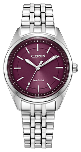 EM1230-54X Citizen Eco-Drive Mother of Pearl Purple Dial Stainless Steel Women's Watch