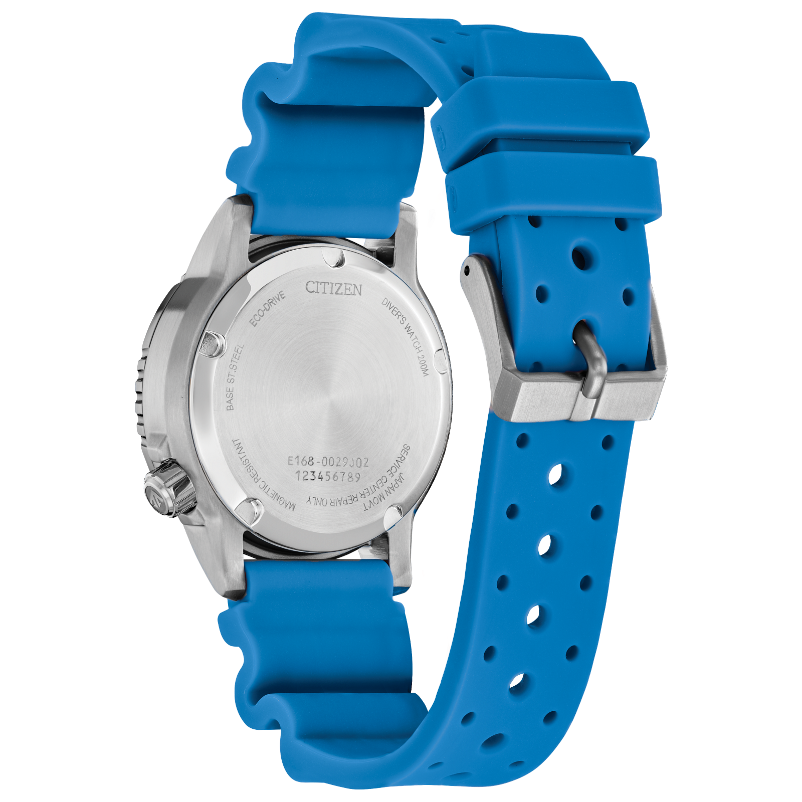 EO2028-06L Citizen Analogue Eco-Drive Watch Silicone Strap Women's Watch