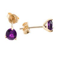 Solid Gold Martini Stud Earrings (Available In Yellow/Rose/White Gold)