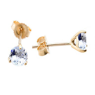 Solid Gold Martini Stud Earrings (Available In Yellow/Rose/White Gold)