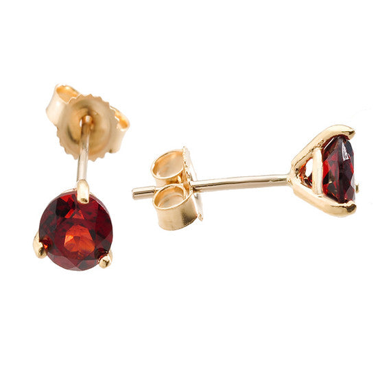 Solid Gold Martini Stud Earrings (Available In Yellow/Rose/White Gold)