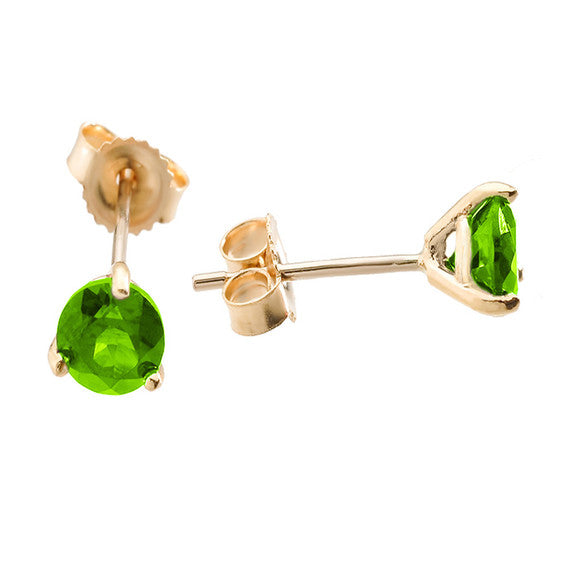 Solid Gold Martini Stud Earrings (Available In Yellow/Rose/White Gold)