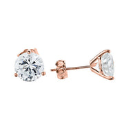 10K Gold CZ Martini Stud Earrings(Available in Yellow/Rose/White)