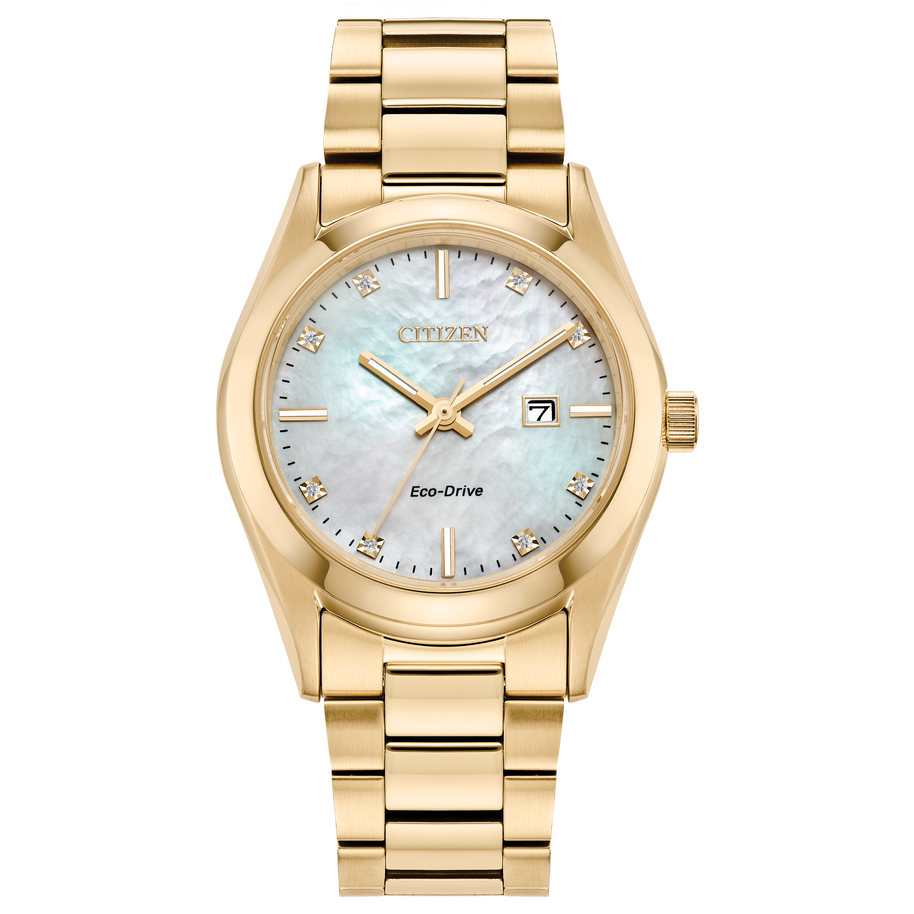 EW2642-59D Citizen Sport Luxury Eco-Drive Crystal MOP Dial Ladies Watch