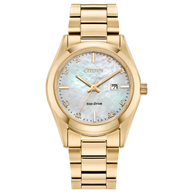 EW2642-59D Citizen Sport Luxury Eco-Drive Crystal MOP Dial Ladies Watch