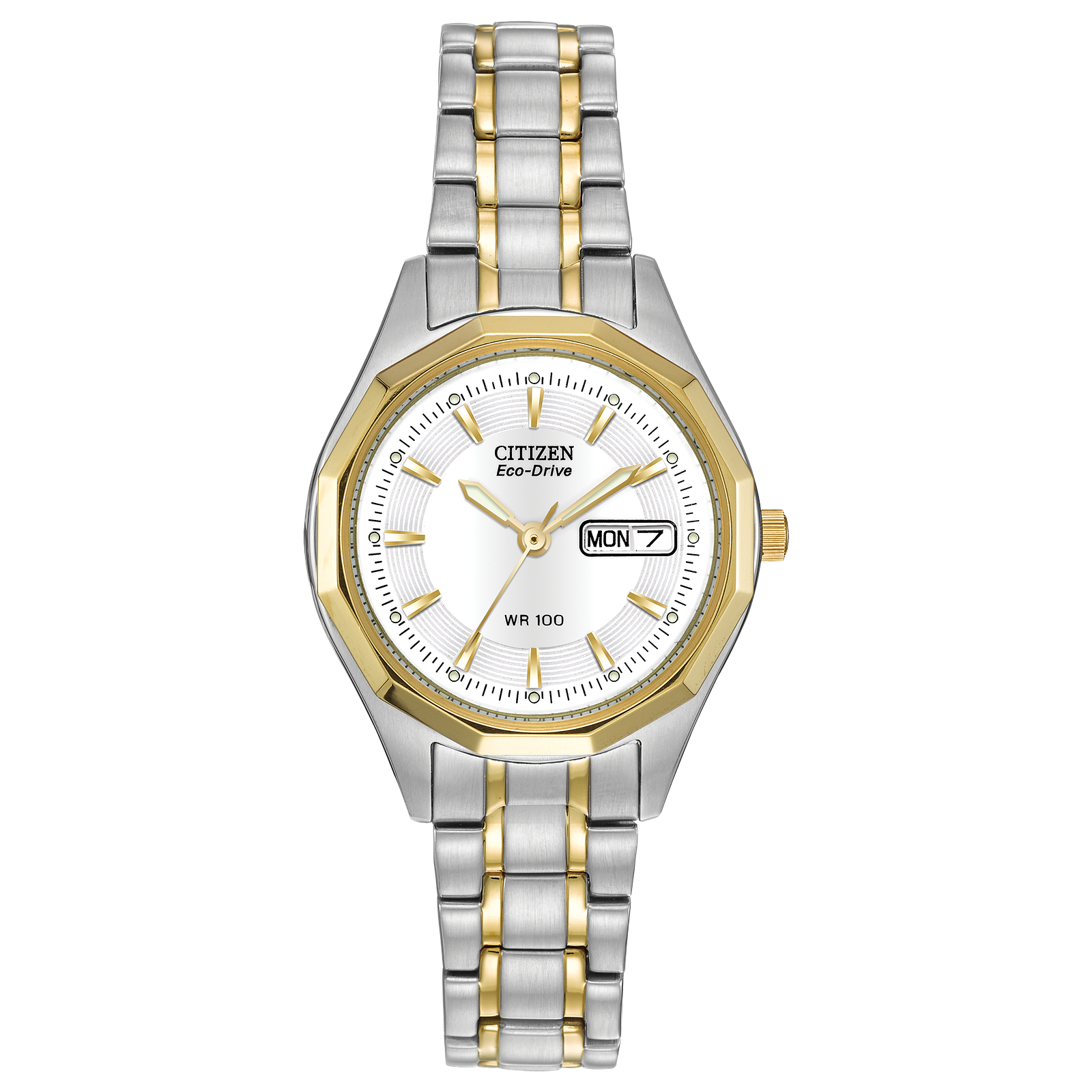 EW3144-51A Eco-Drive Two Tone Stainless Steel Men's Watch