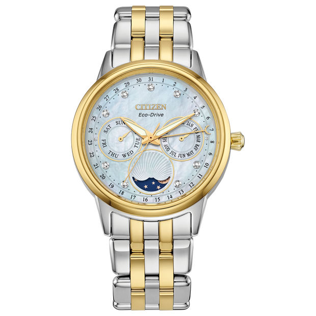 FD0004-51D Citizen Eco-Drive Calendrier Chronograph Diamond Ladies Watch