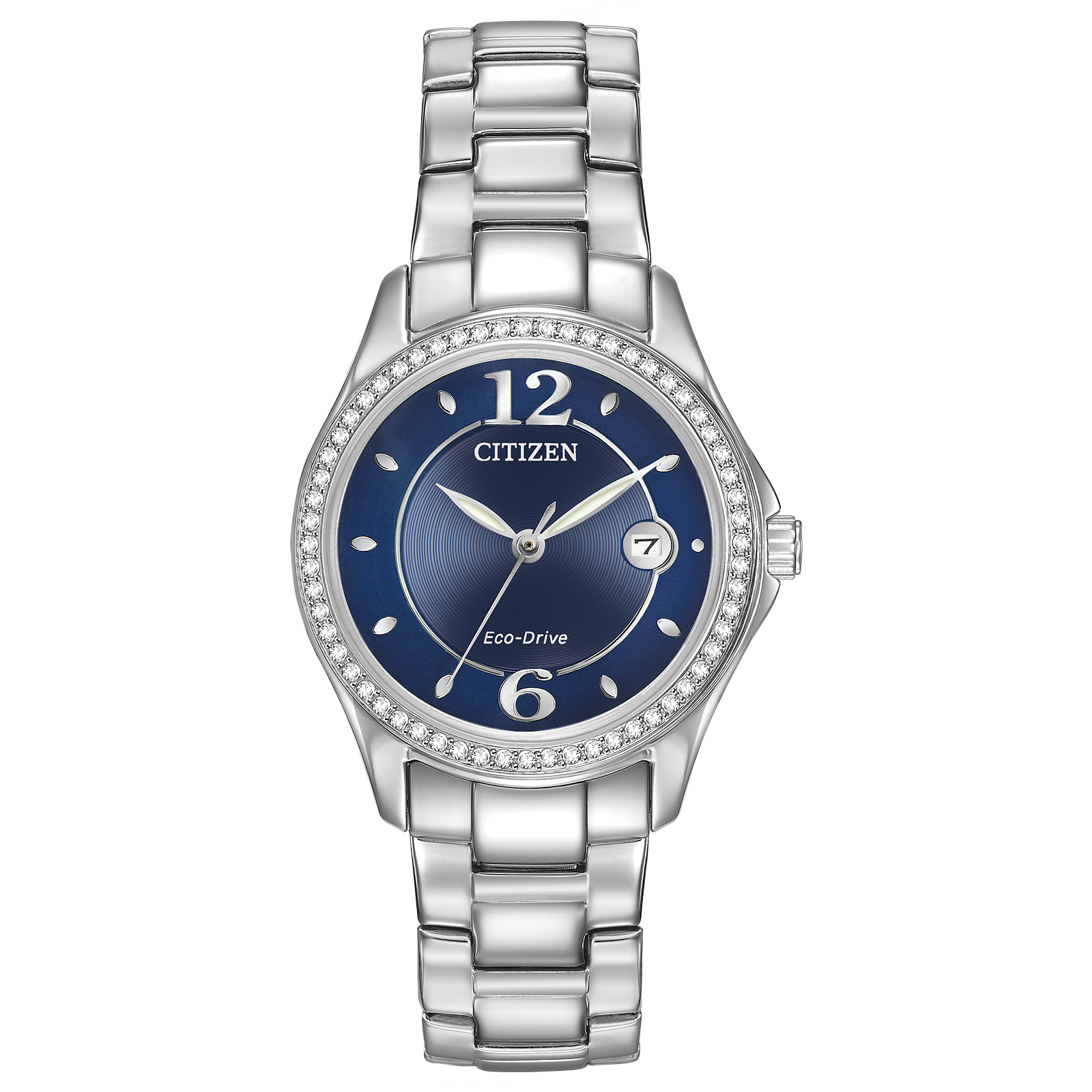FE1140-86L Citizen Women's Eco-Drive Dress Classic Crystal Blue Dial Watch