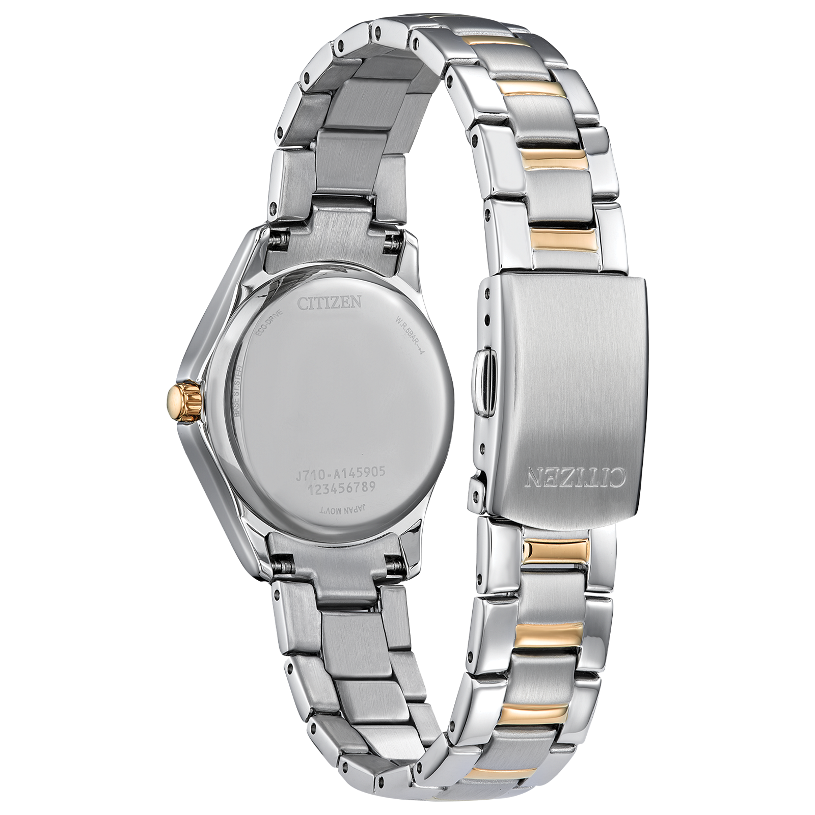 FE1146-71A Citizen Eco-Drive Silhouette Two-Tone Stainless Crystal Watch