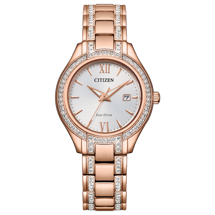 FE1233-52A Citizen Silhouette Crystal Silver Dial Ladies Watch