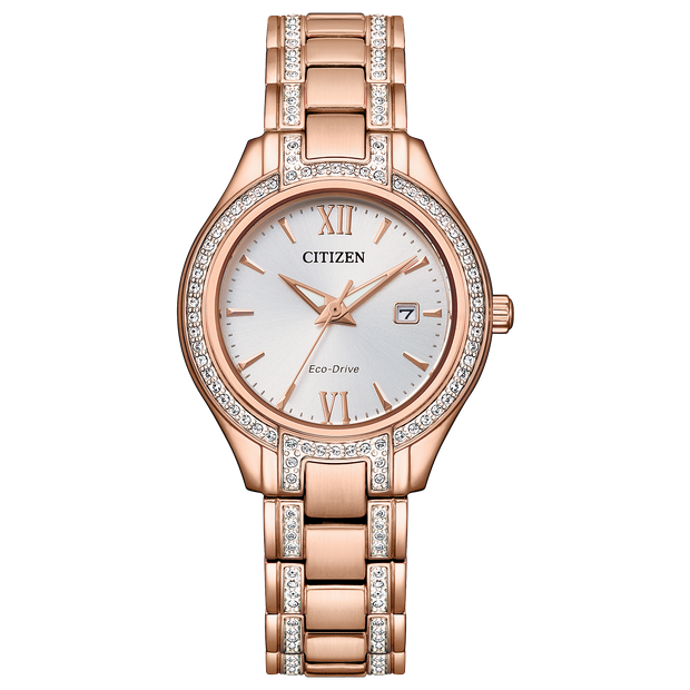 FE1233-52A Citizen Silhouette Crystal Silver Dial Ladies Watch