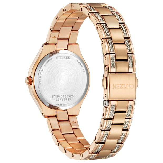 FE1233-52A Citizen Silhouette Crystal Silver Dial Ladies Watch