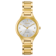 FE2102-55A Citizen Corso Silver Dial Gold-tone Ladies Watch