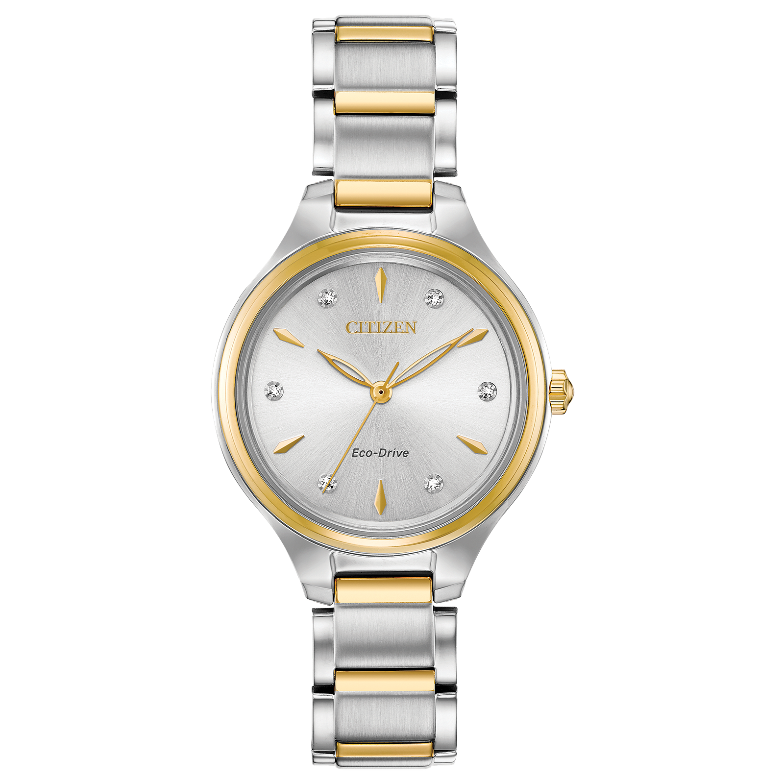 FE2104-50A Citizen Eco-Drive Corso Diamond Accents Two-Tone Women's Watch
