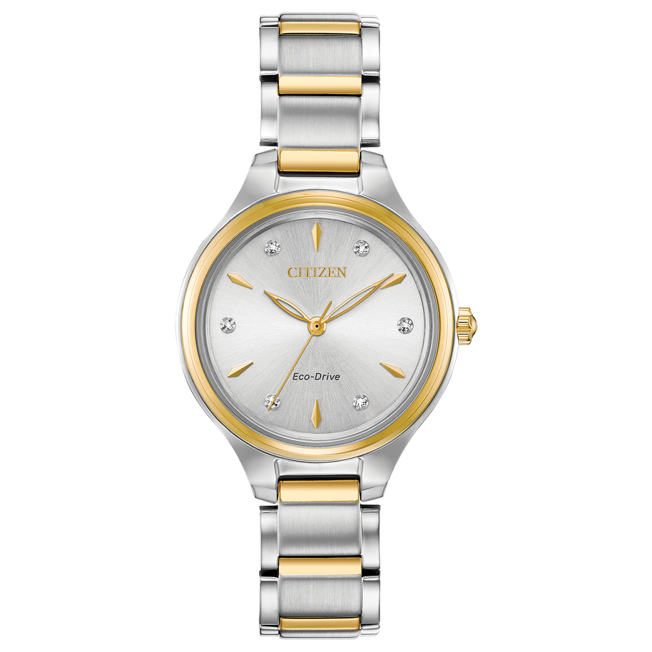 FE2104-50A Citizen Eco-Drive Corso Diamond Accents Two-Tone Women's Watch