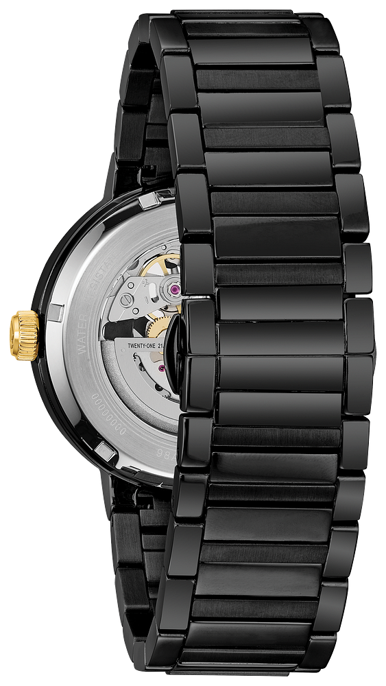 Bulova 98A203 Black Dial Stainless Automatic Men's Watch