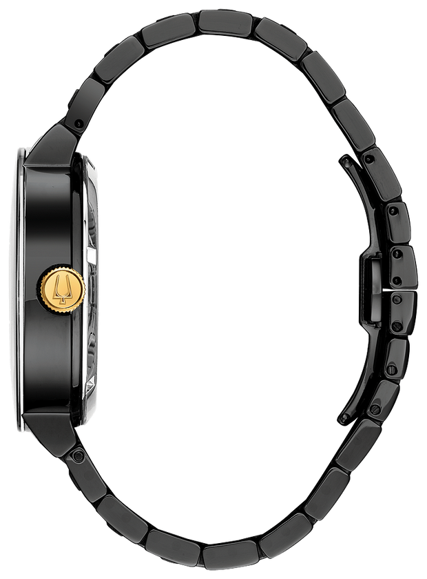 Bulova 98A203 Black Dial Stainless Automatic Men's Watch