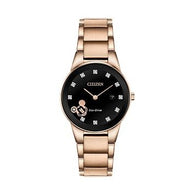 Citizen Disney Mickey Mouse GA1056-54W Black Dial Rose Gold-Tone Stainless Steel Women's Watch
