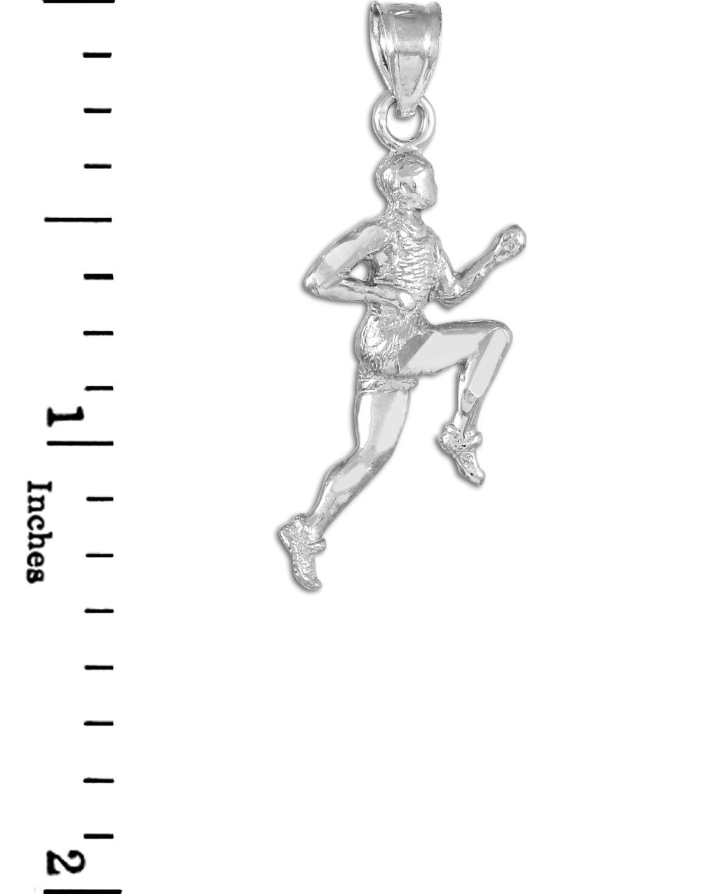 Sterling Silver Runner Pendant Necklace