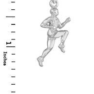 Sterling Silver Runner Pendant Necklace