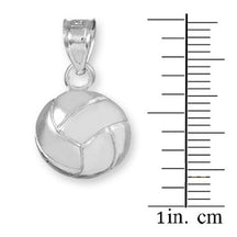 Gold Volleyball Charm Sports Pendant Necklace(Available in Yellow/White)