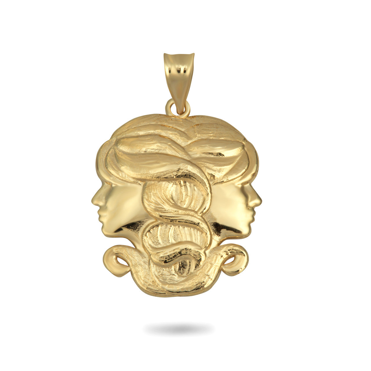 Gold Zodiac Symbol Pendant Necklace (Available in Yellow/White/Rose Gold)