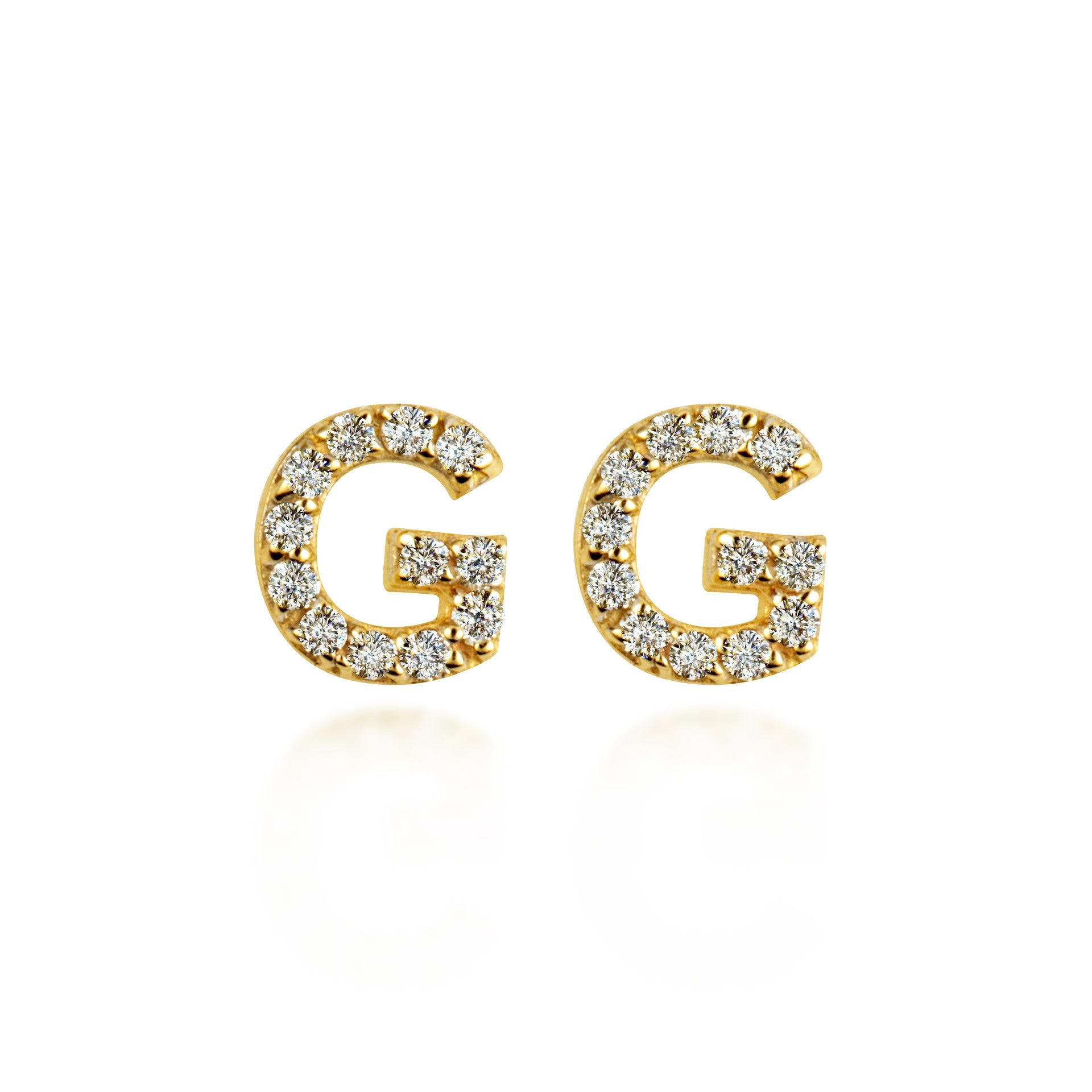 Yellow Gold Diamond Letter 