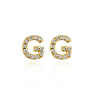 Yellow Gold Diamond Letter 