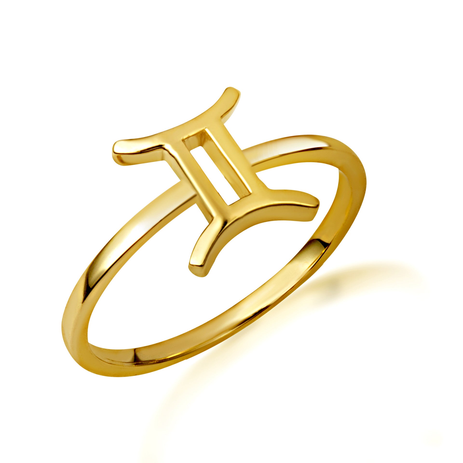 Gold Personalized Zodiac Sign Band Ring (Available in Yellow/Rose/White Gold)