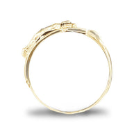 Gold Open Crucifix Cross Ring (Available in Yellow/Rose/White Gold)